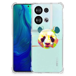 OPPO Reno8 Stevig Bumper Hoesje Panda Color