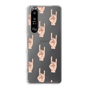 Rock: Sony Xperia 1 III Transparant Hoesje