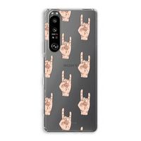 Rock: Sony Xperia 1 III Transparant Hoesje