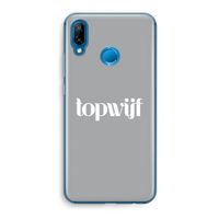 Topwijf Grijs Wit: Huawei P20 Lite Transparant Hoesje Topwijf Grijs Wit: Huawei P20 Lite Transparant Hoesje