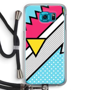 Pop Art #3: Samsung Galaxy S6 Transparant Hoesje met koord