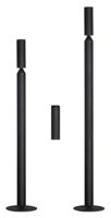 ETH Zwarte vloerlampPencil Ø 8cm - 05-VL8222-30