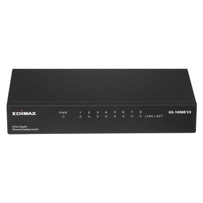 Edimax 8-poorts gigabit desktop-switch | 1 stuks - GS-1008E V2 GS-1008E V2
