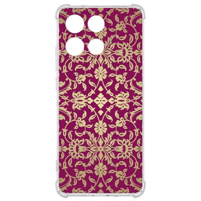 TPU Telefoonhoesje Motorola Moto G56 - Barok Pink backcover TPU Telefoonhoesje Motorola Moto G56 - Barok Pink backcover