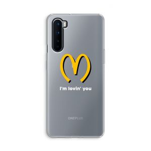 I'm lovin' you: OnePlus Nord Transparant Hoesje