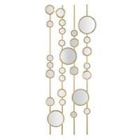 Mauro Ferretti Small Mirrors Decoratief 3D paneel in goud metaal