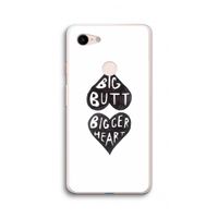 Big butt bigger heart: Google Pixel 3 XL Transparant Hoesje