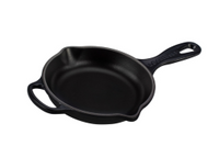 Le Creuset Skillet Signature - Mat Zwart - ø 16 cm - geëmailleerde anti-aanbaklaag - thumbnail