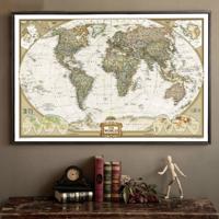 Antieke poster Wall Chart retro matte Kraft papier wereldkaart grootte: 70X105cm Antieke poster Wall Chart retro matte Kraft papier wereldkaart grootte: 70X105cm