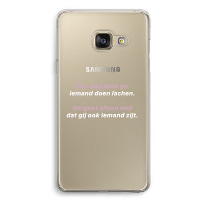 gij zijt ook iemand: Samsung A3 (2017) Transparant Hoesje