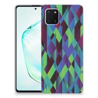 Samsung Galaxy Note 10 Lite | TPU Hoesje | Abstract Green Blue