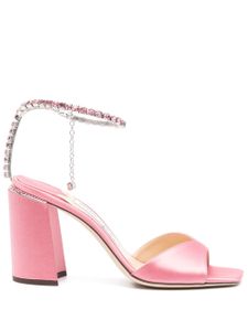 Jimmy Choo sandales Saeda 85 mm à brides ornées de cristaux - Rose