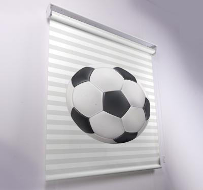 Rolgordijnen voetbal Witte en zwarte bal