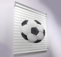 Rolgordijnen voetbal Witte en zwarte bal