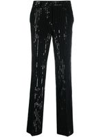 Michael Michael Kors pantalon orné de sequins à taille haute - Noir