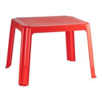 Plasticforte Kindertafel - kunststof - rood - 55 x 66 x 43 cm - camping - tuin - tafeltje