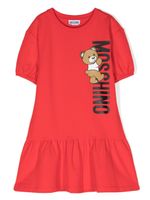 Moschino Kids robe à imprimé ourson - Rouge - thumbnail