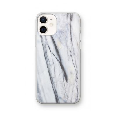 Gestreepte marmer: iPhone 12 Transparant Hoesje