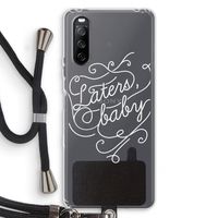 Laters, baby: Sony Sony Xperia 10 III Transparant Hoesje met koord