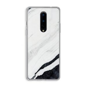 Elegante marmer: OnePlus 8 Transparant Hoesje