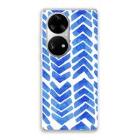 Blauwe pijlen: Huawei P50 Pro Transparant Hoesje