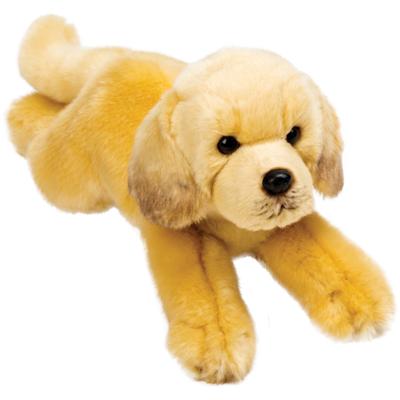 Suki Gifts Knuffel hond - Labrador - blond - 30 cm - liggend