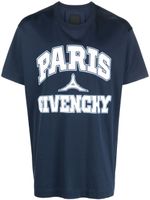 Givenchy t-shirt en coton à logo imprimé - Bleu