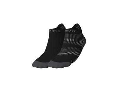 CRIVIT 2 Paar hardloopsokken (Zwart/grijs, 39/40)