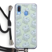 Octopussen: Samsung Galaxy A40 Transparant Hoesje met koord