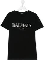 Balmain Kids t-shirt à logo imprimé - Noir - thumbnail