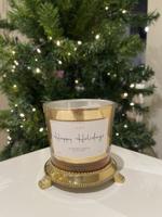 L'Aime kaars Happy Holidays gold M 350g L'Aime kaars Happy Holidays gold M 350g