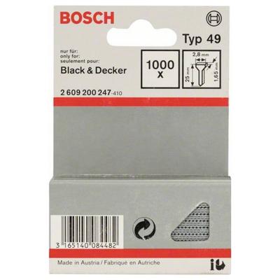 Bosch Accessories 2609200247 Nagels voor tacker Type 49 Afmeting, lengte 25 mm 1000 stuk(s)