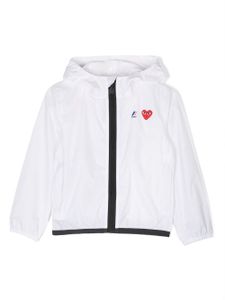 Comme Des Garçons Play Kids x K-Way imperméable Claude à capuche - Blanc