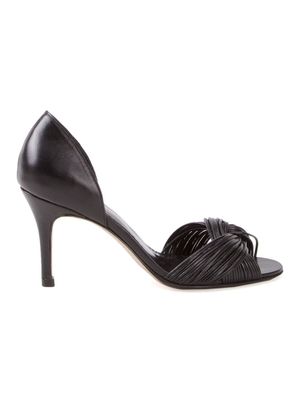 Sarah Chofakian escarpins à bout ouvert - Noir