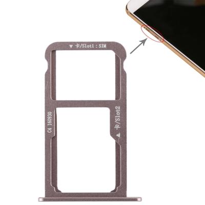 SIM-kaart lade + SIM-kaart lade/micro SD-kaart voor Huawei G9 plus (mokka goud)