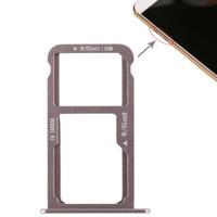 SIM-kaart lade + SIM-kaart lade/micro SD-kaart voor Huawei G9 plus (mokka goud)