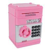 Geldkluis met Geheime Code Roze, 19,5cm