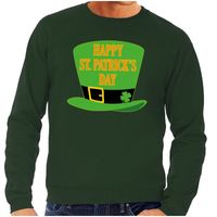 Happy St. Patricksday sweater groen heren 2XL  -
