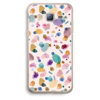 Terrazzo Memphis Pink: Samsung Galaxy J3 (2016) Transparant Hoesje - thumbnail