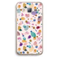 Terrazzo Memphis Pink: Samsung Galaxy J3 (2016) Transparant Hoesje