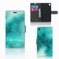 Hoesje Sony Xperia Z3 Painting Blue - thumbnail