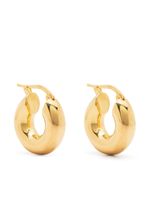 Jil Sander sculptural hoop earrings - Or - thumbnail