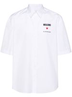 Moschino chemise à slogan brodé - Blanc - thumbnail