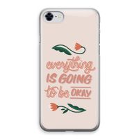 Optimistic flower girl: iPhone 8 Transparant Hoesje