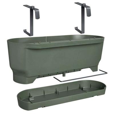 ELHO - Bloempot - Greenville Easy Balkon 52 - Bladgroen - Balkon - L 21,2 x B 52 x H 19,4 cm