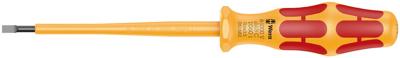 Wera 1060 i VDE-geïsoleerde Kraftform sleuf-schroevendraaier, 0.6 x 3.5 x 100 mm - 05051582001