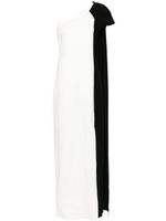 Roland Mouret robe longue à design asymétrique - Blanc