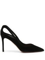 Aquazzura escarpins Xenya Sheeva 85 mm en daim - Noir - thumbnail