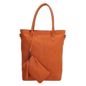 Zebra Trends - Natural Bag Shopper met Rits - Brique