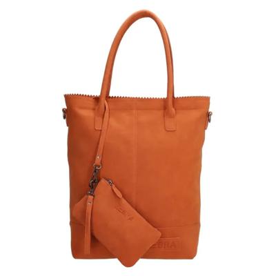 Zebra Trends - Natural Bag Shopper met Rits - Brique